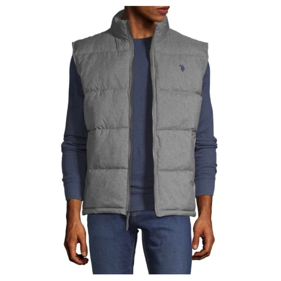 U.S. Polo Association Men's * Zip Up Puffer Vest Jacket L Coat Department  MC10 - Picture 1 of 7